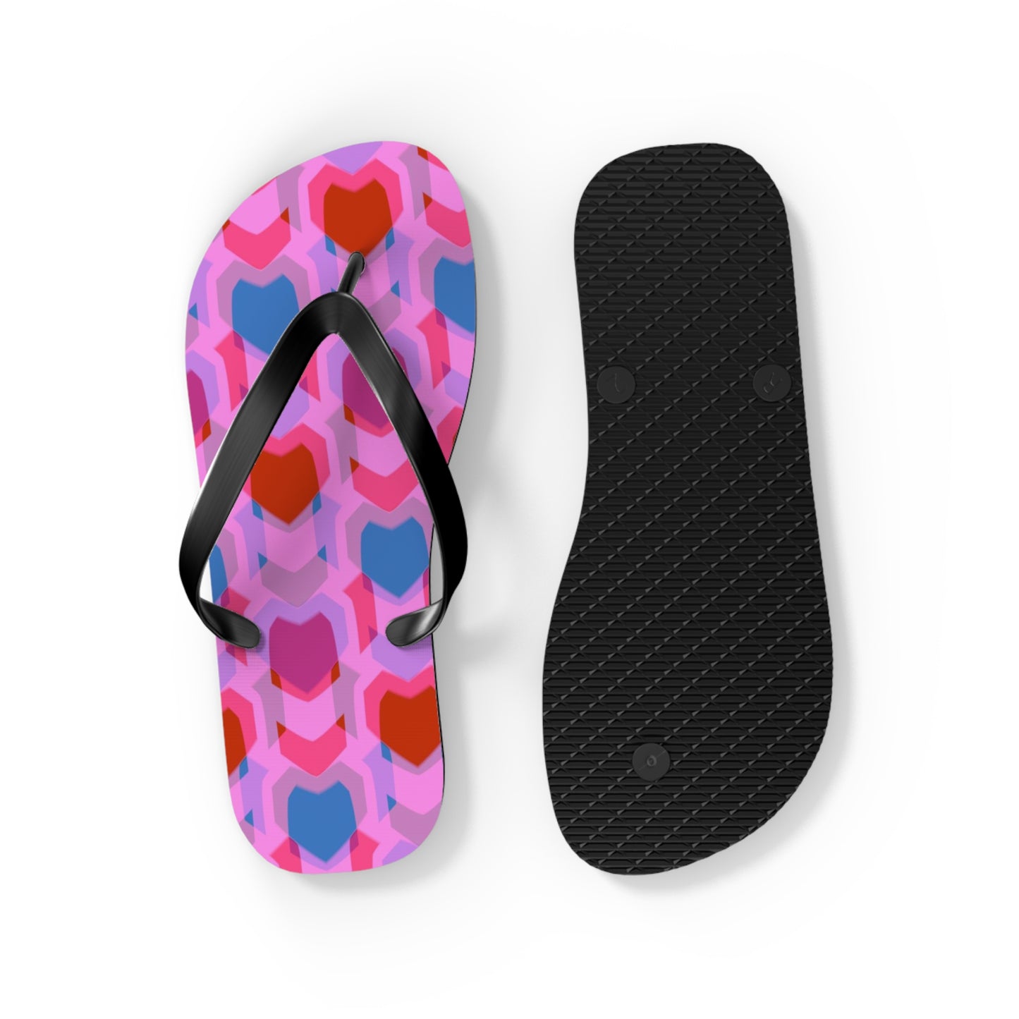 Flip Flops Heart Print