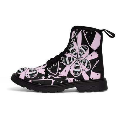 Women's Retro Blossom Canvas Boots