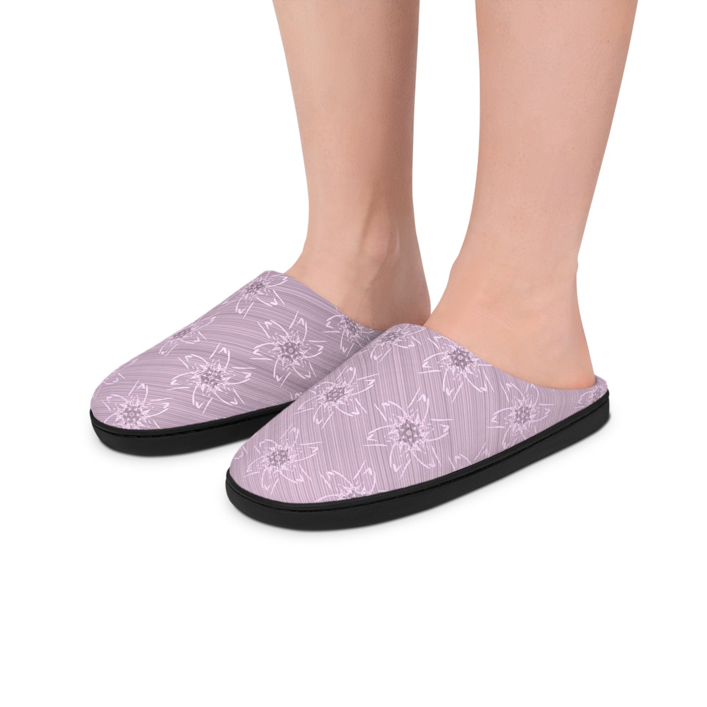 Women's Indoor Slippers Light Pink Floral