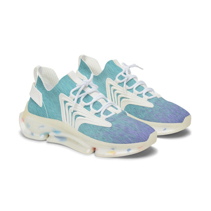 Women's Mesh Sneakers Two-Tone Blue & Lavender