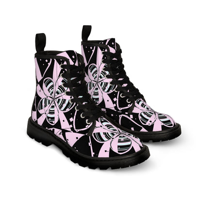 Women's Retro Blossom Canvas Boots