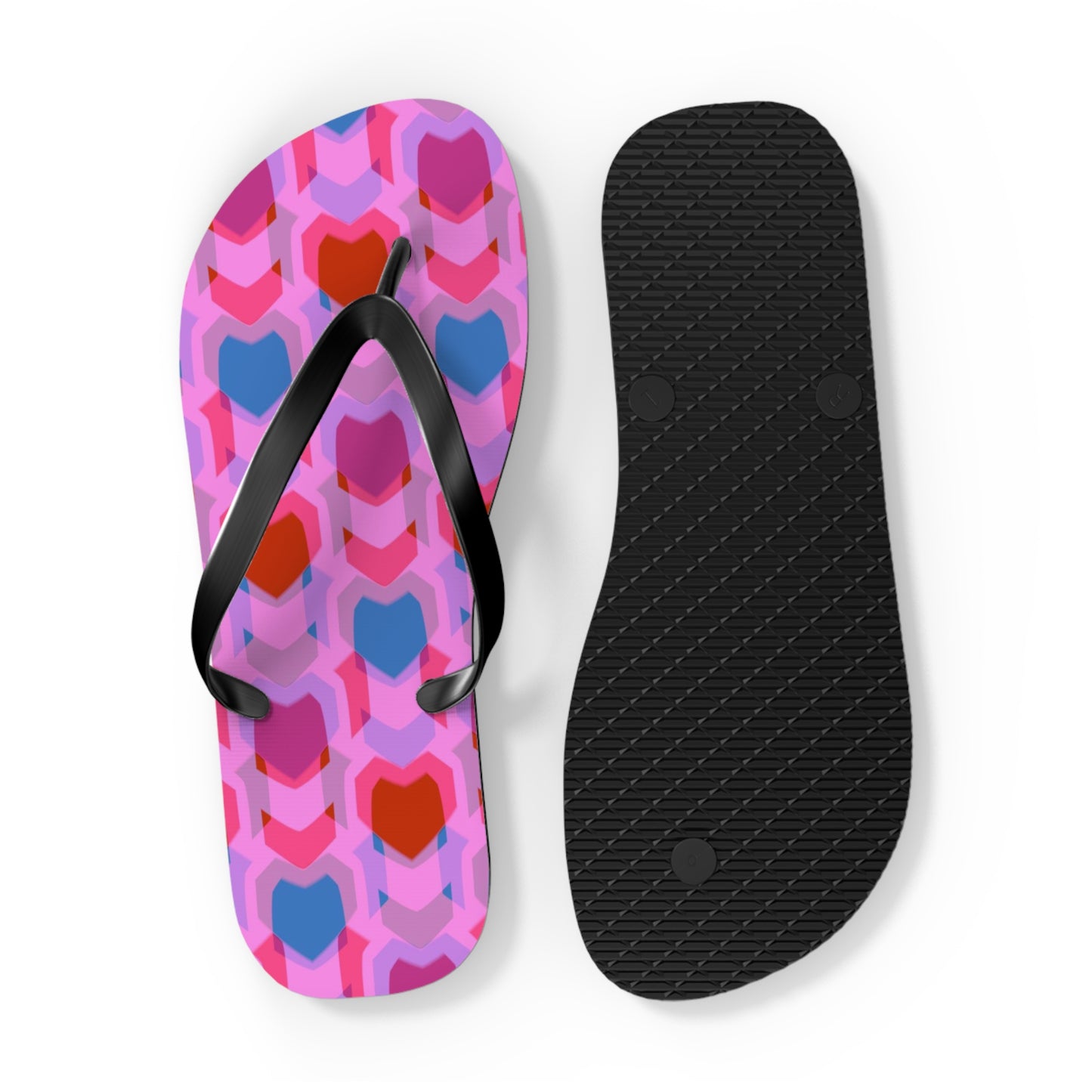 Flip Flops Heart Print