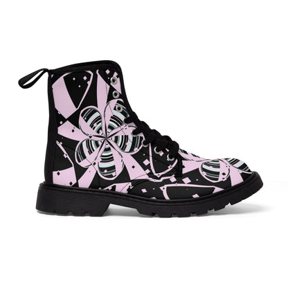 Women's Retro Blossom Canvas Boots