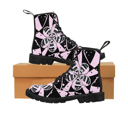 Women's Retro Blossom Canvas Boots