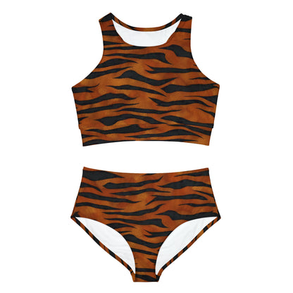 Sporty Bikini Set (AOP) Animal Print