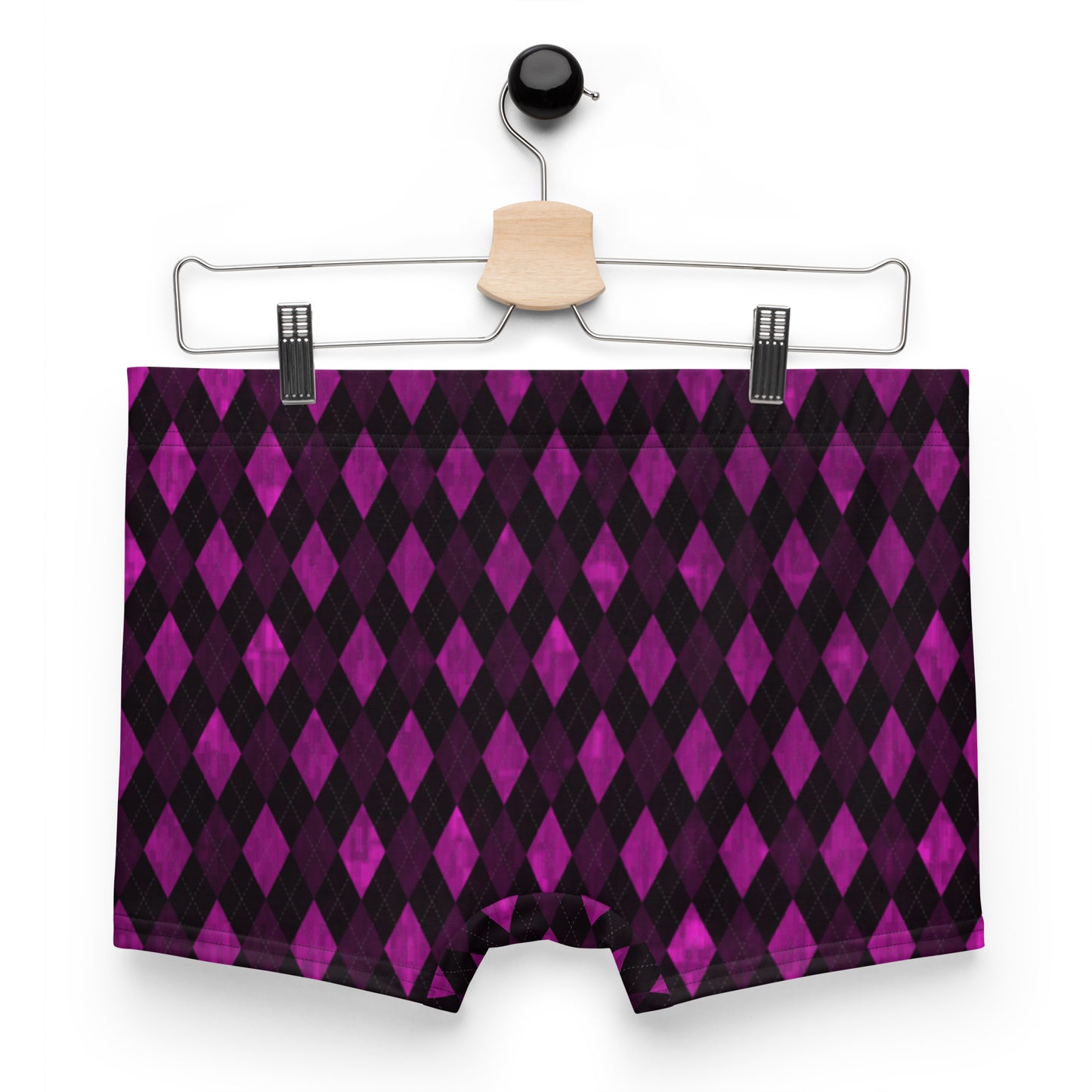 Boxer Briefs Purple Argyle