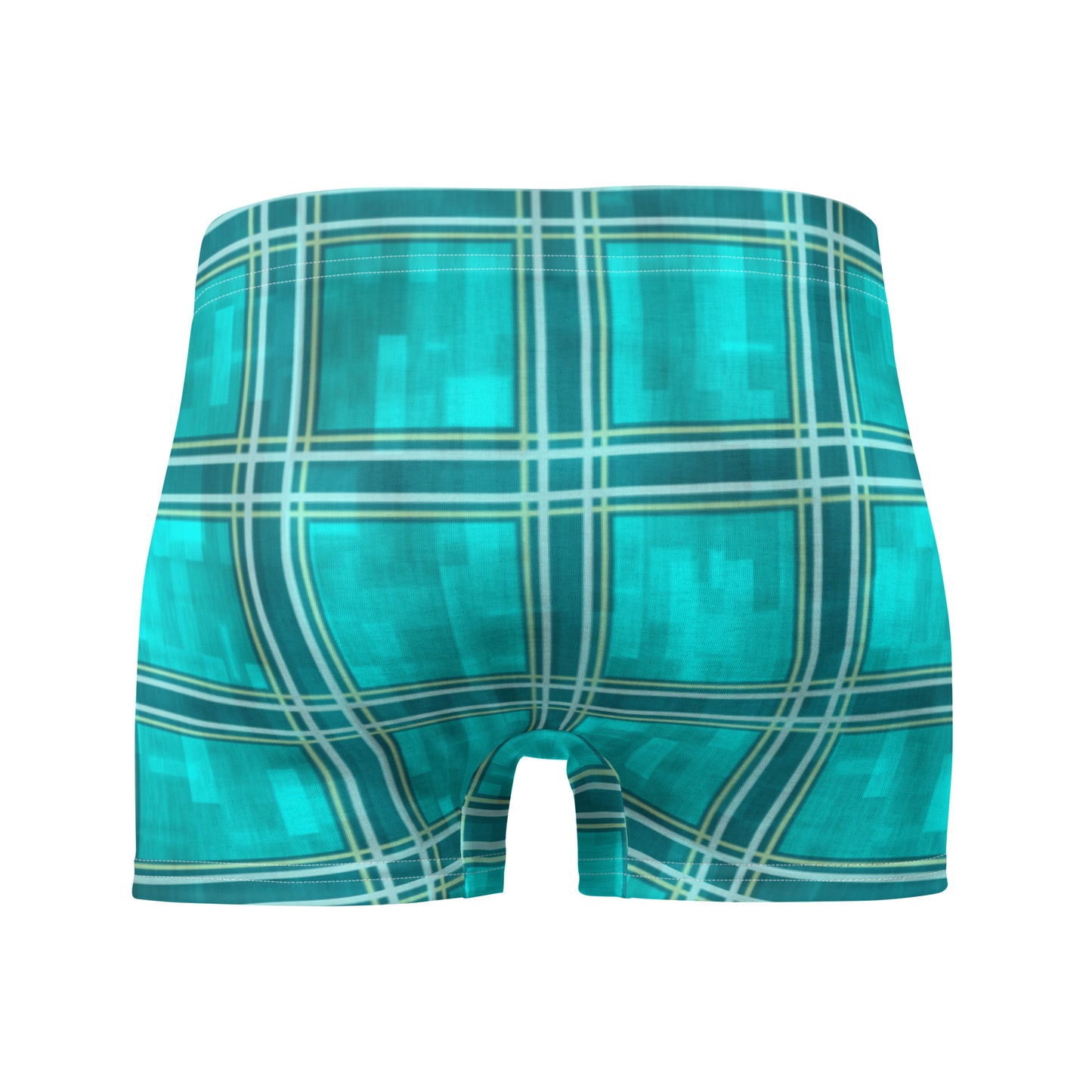 Boxer Briefs Teal Plaid