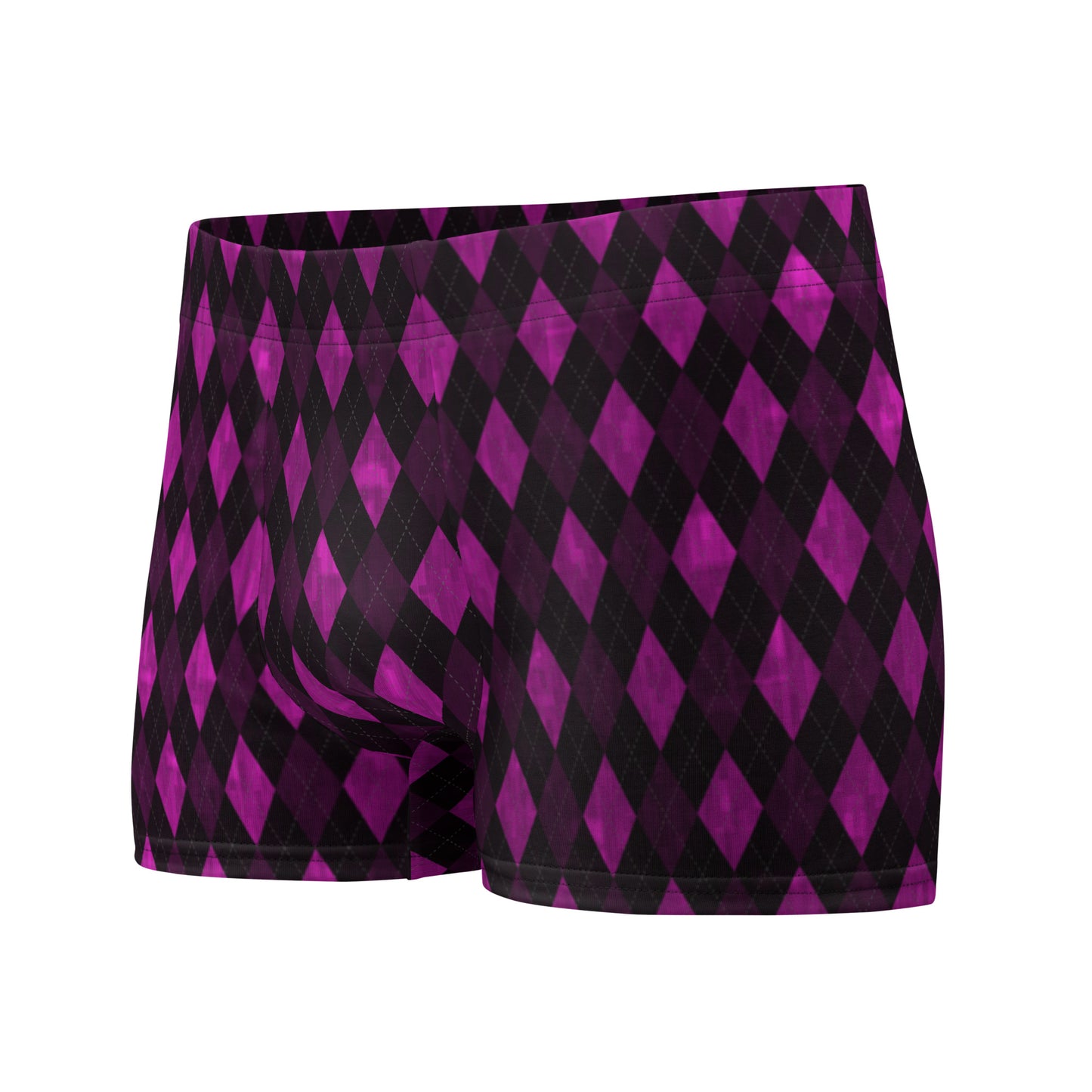 Boxer Briefs Purple Argyle