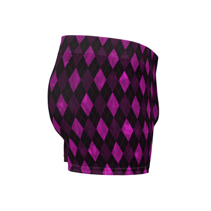 Boxer Briefs Purple Argyle