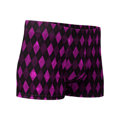 Boxer Briefs Purple Argyle