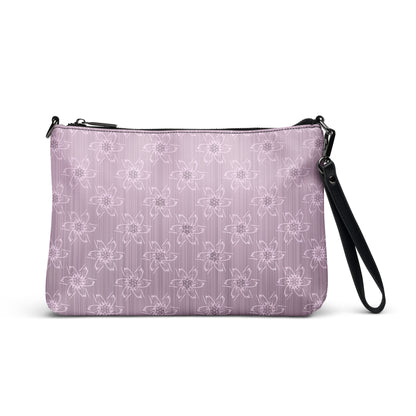 Women's Light Pink Floral Crossbody Bag