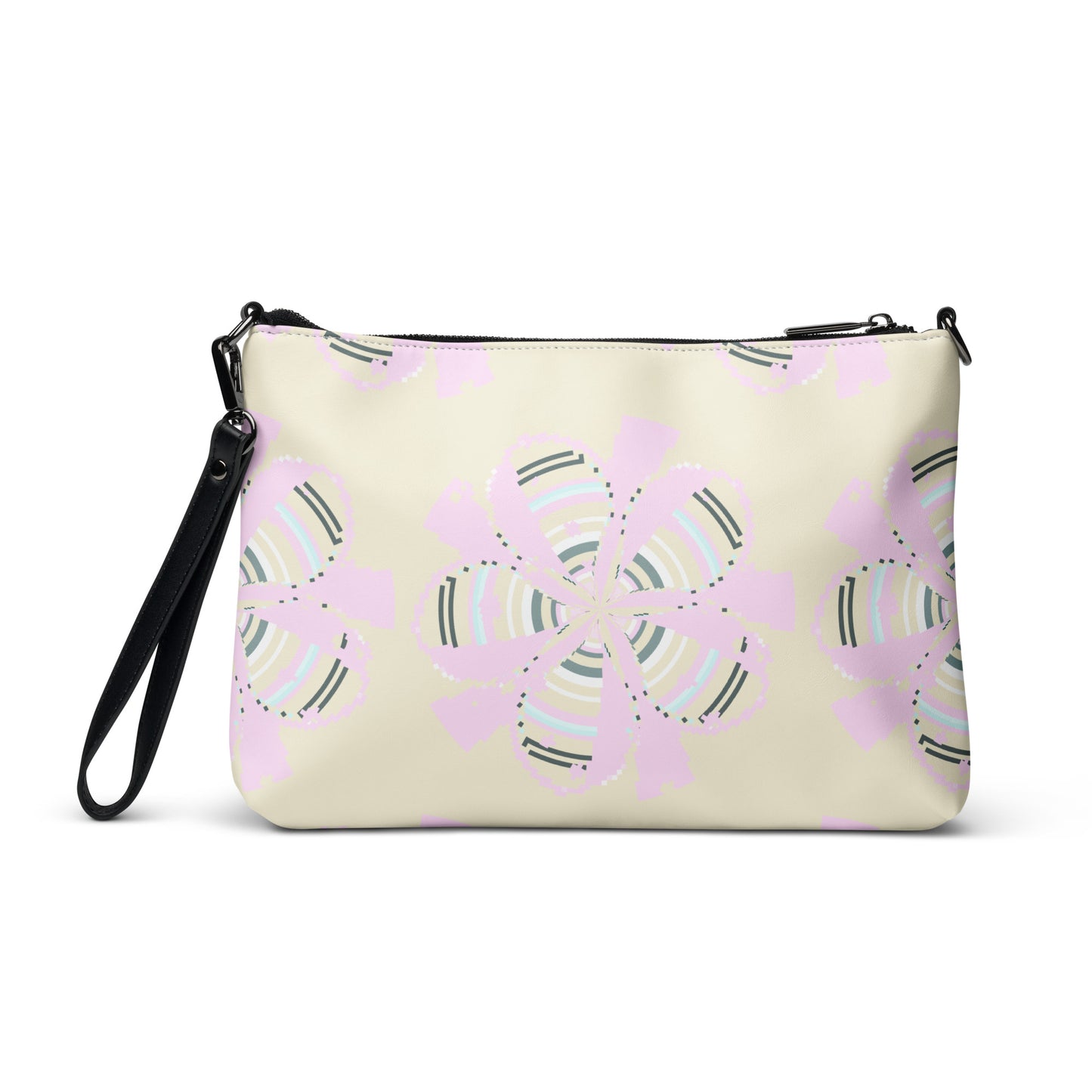 Yellow Crossbody Bag Floral Art