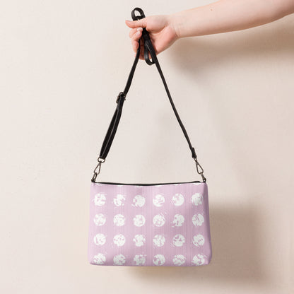 Women's White Polka Dot Pink Crossbody Bag