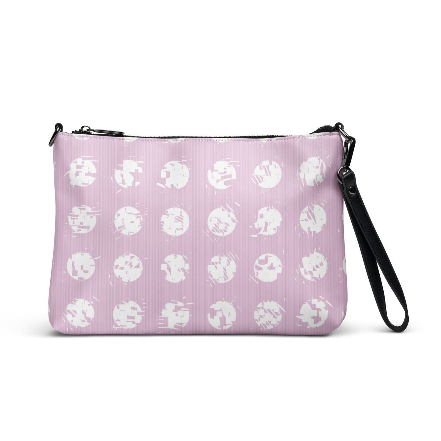 Women's White Polka Dot Pink Crossbody Bag