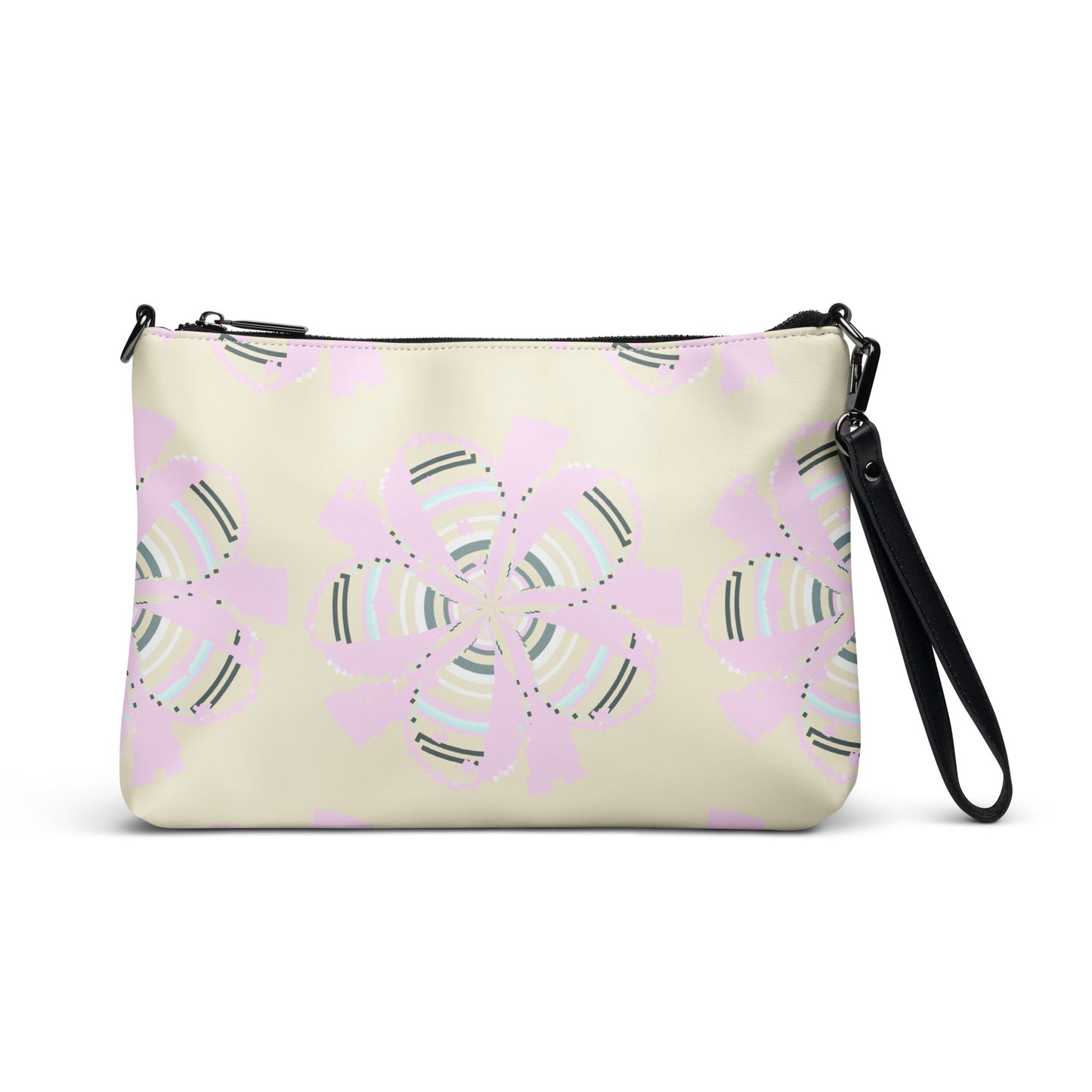 Yellow Crossbody Bag Floral Art