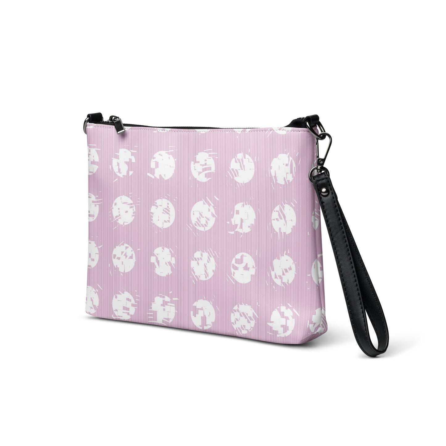 Women's White Polka Dot Pink Crossbody Bag