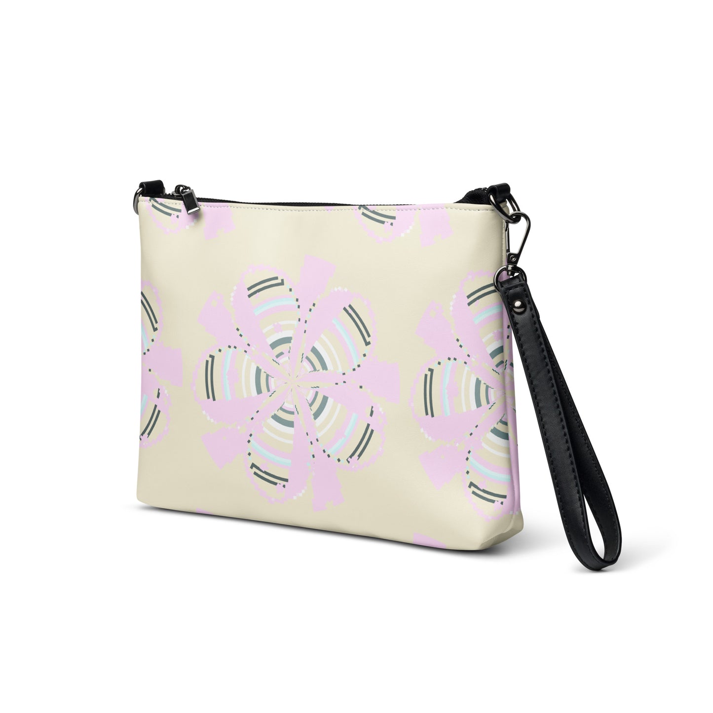 Yellow Crossbody Bag Floral Art