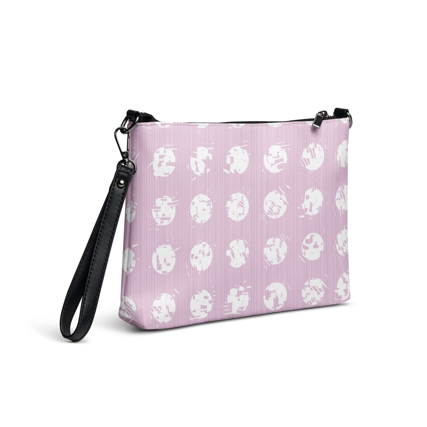 Women's White Polka Dot Pink Crossbody Bag