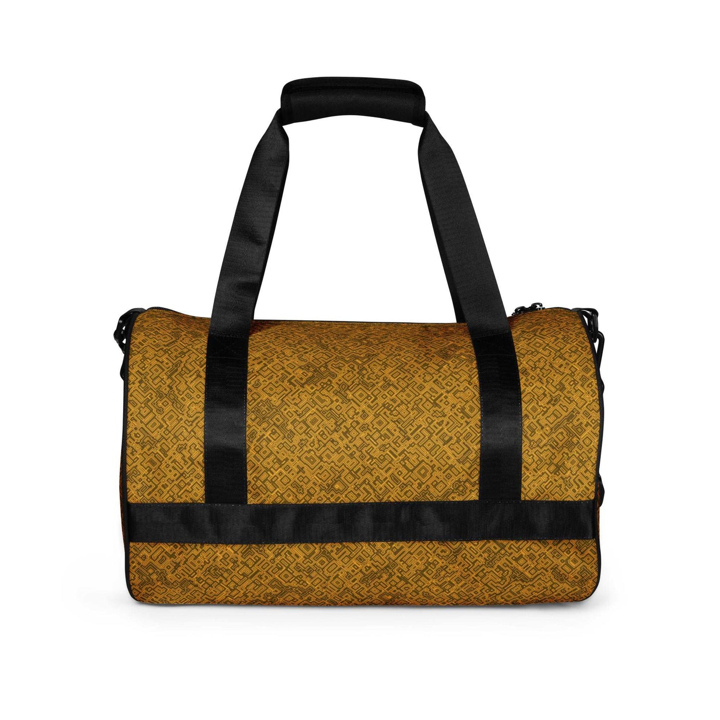 Gold Trace Pattern Gym Bag