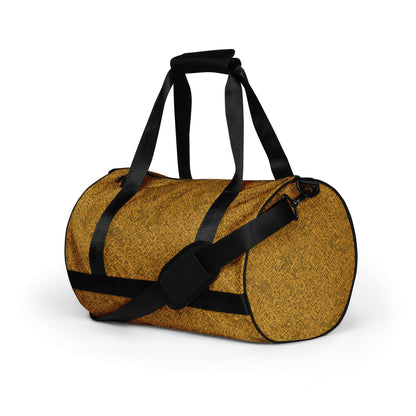 Gold Trace Pattern Gym Bag