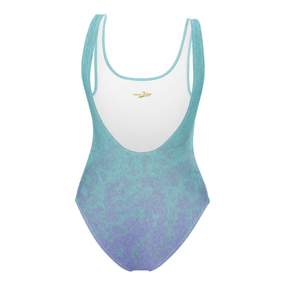 One-Piece Swimsuit Blue-Lavender Ombre