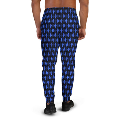 Men's Joggers Blue Argyle