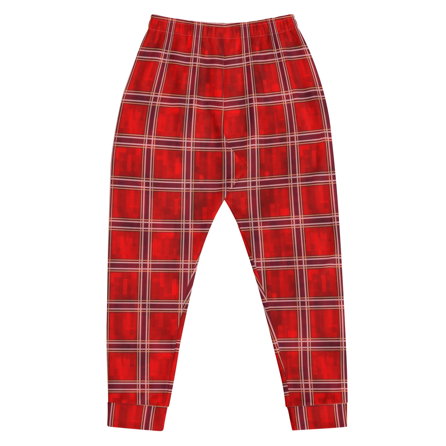 Men's Joggers Red Plaid