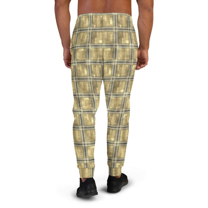 Men's Joggers Moonlit Yellow Plaid