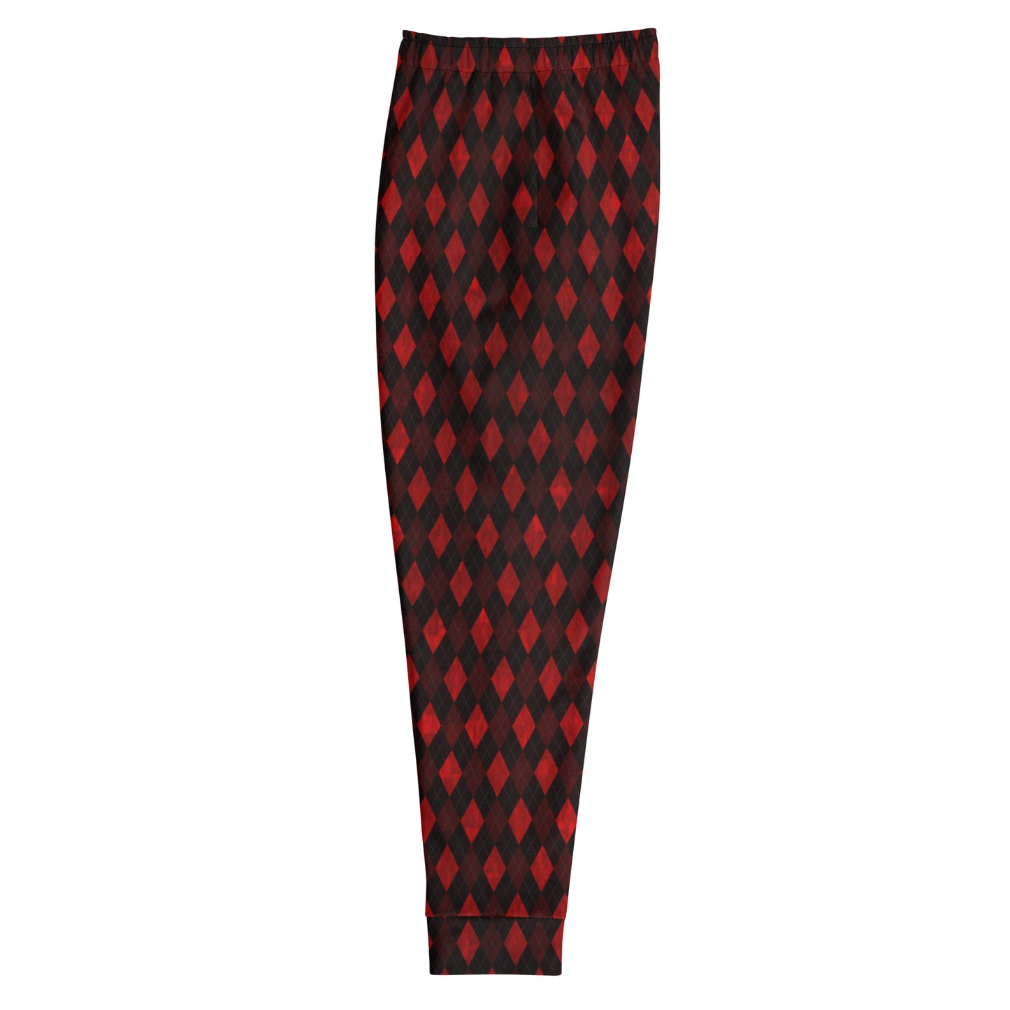 Men's Joggers Red Argyle