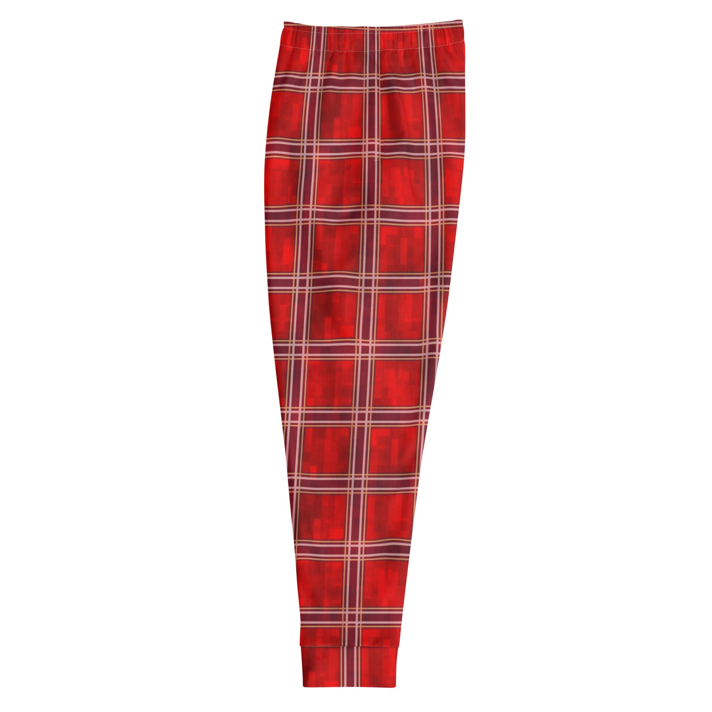 Men's Joggers Red Plaid