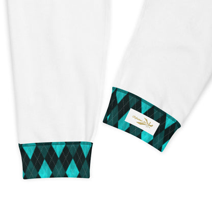 Men's Joggers Teal Argyle