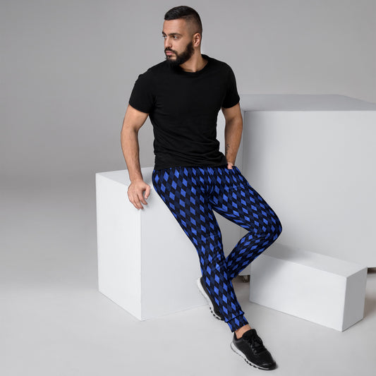 Men's Joggers Blue Argyle