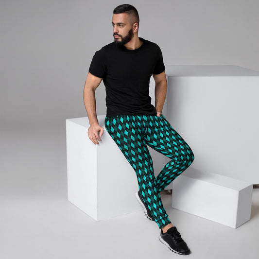 Men's Joggers Teal Argyle