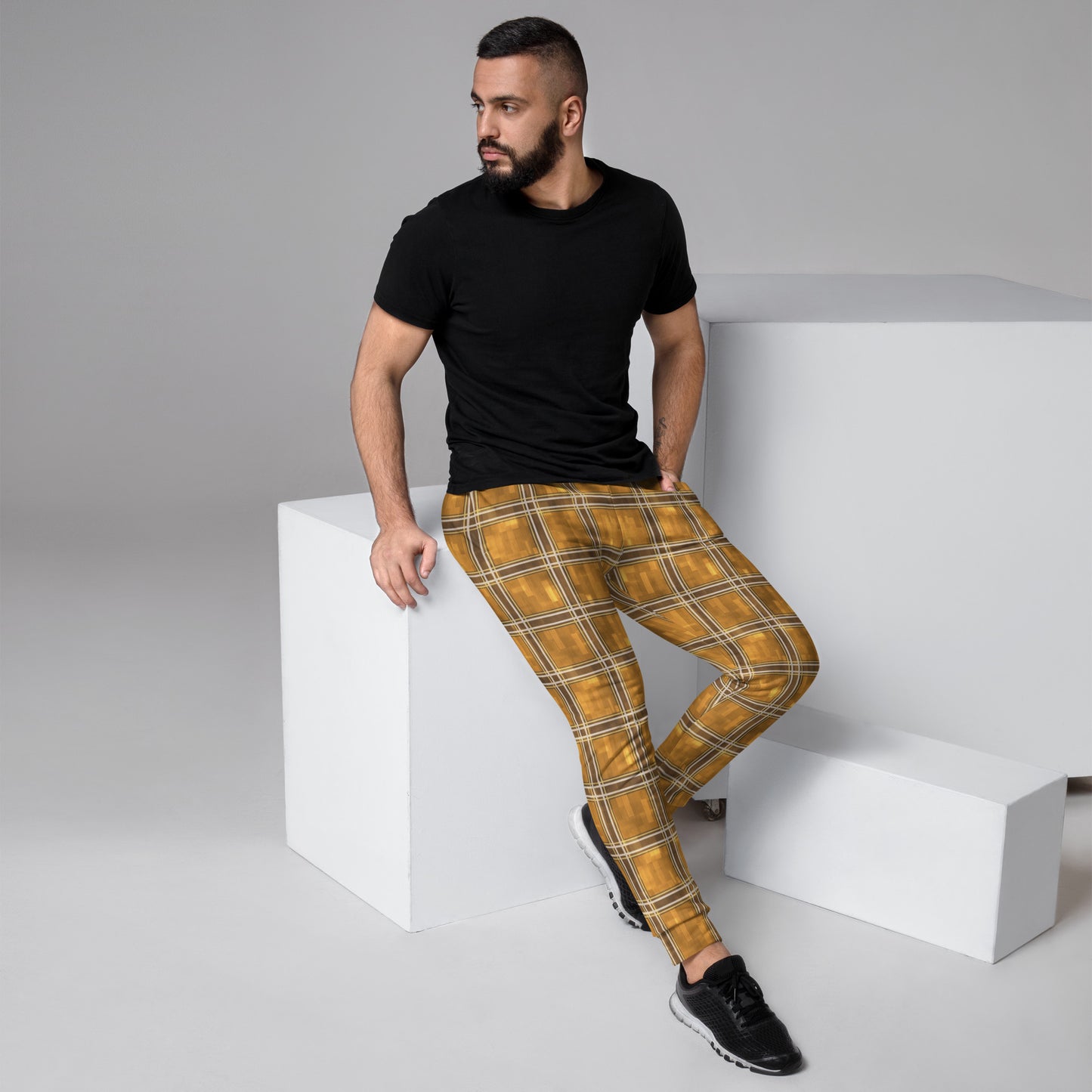 Men's Joggers Chardonnay Plaid