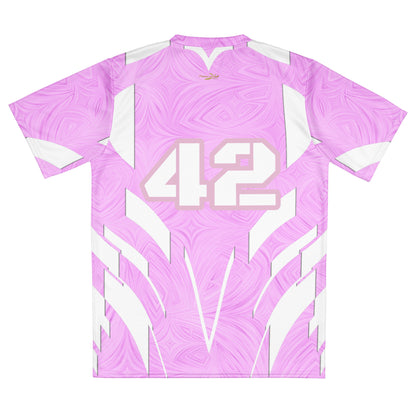 Women's Recycled Sports Jersey Pink Tie-Dye