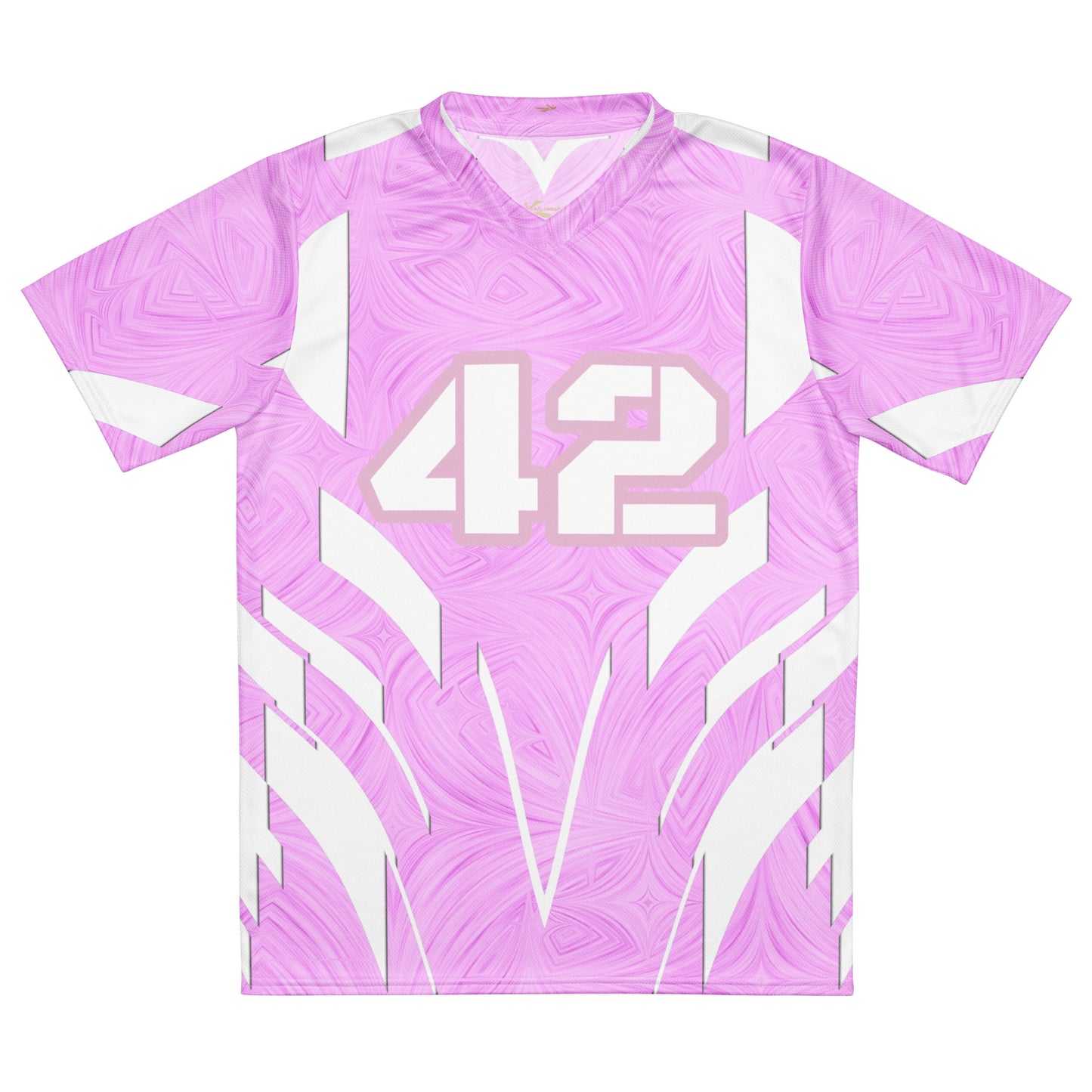 Women's Recycled Sports Jersey Pink Tie-Dye