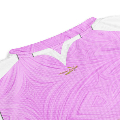 Women's Recycled Sports Jersey Pink Tie-Dye