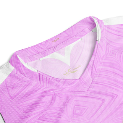 Women's Recycled Sports Jersey Pink Tie-Dye