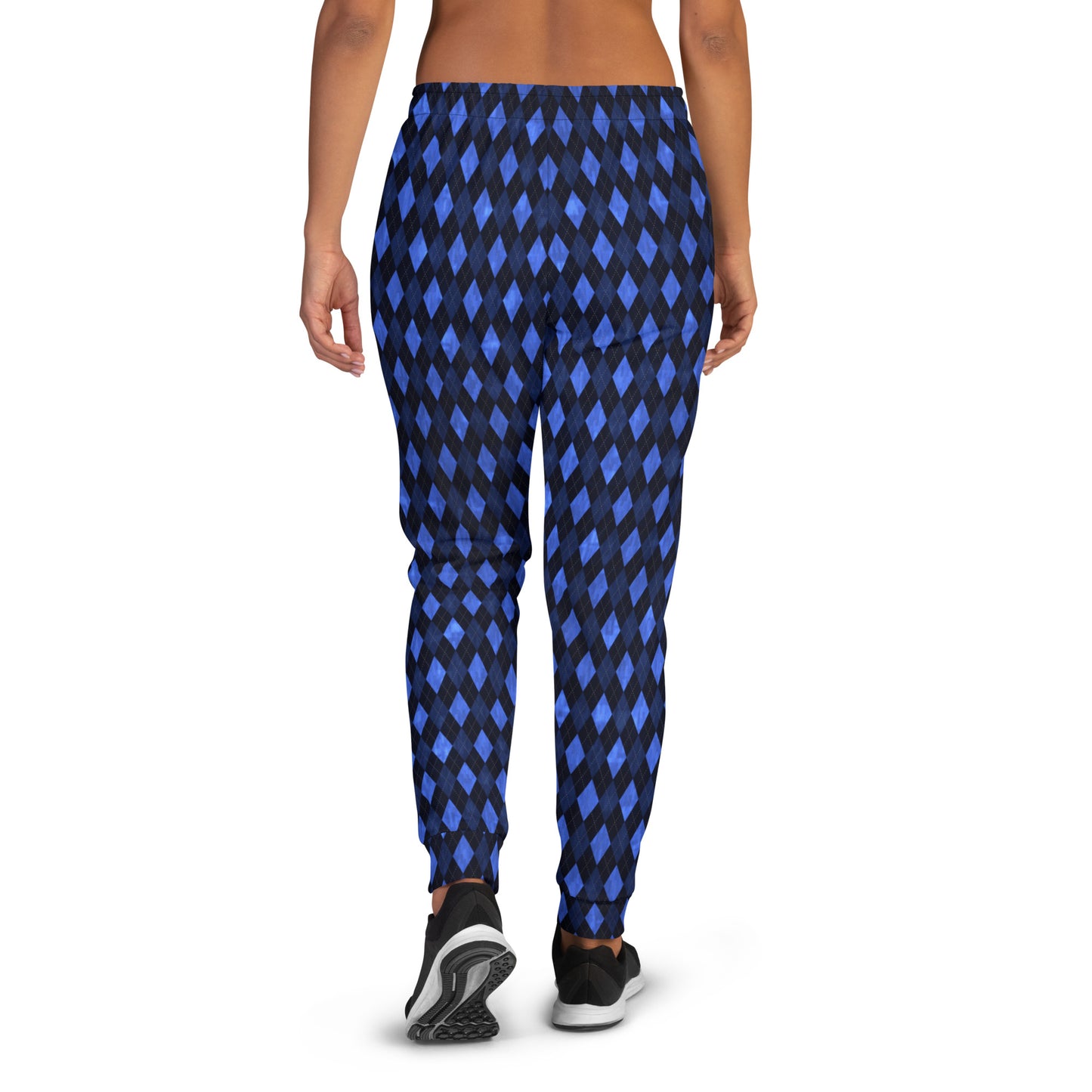 Women's Joggers Blue Argyle