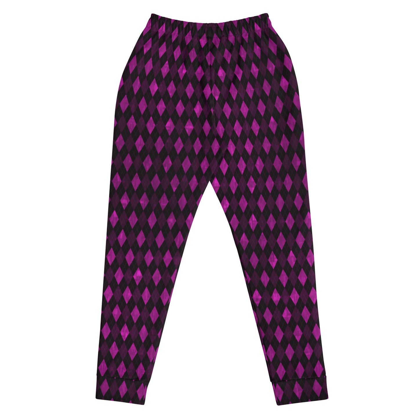 Women's Joggers Plum Argyle