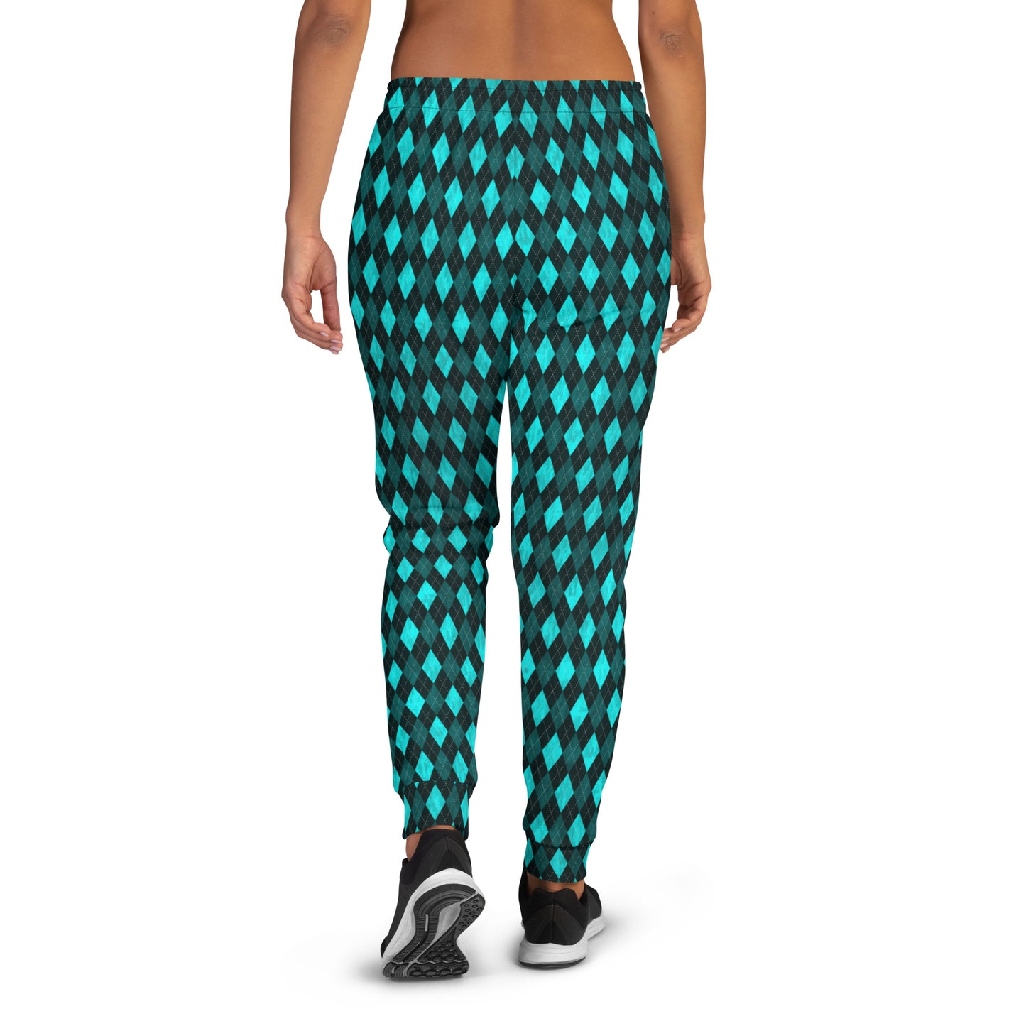 Women's Joggers Teal Argyle