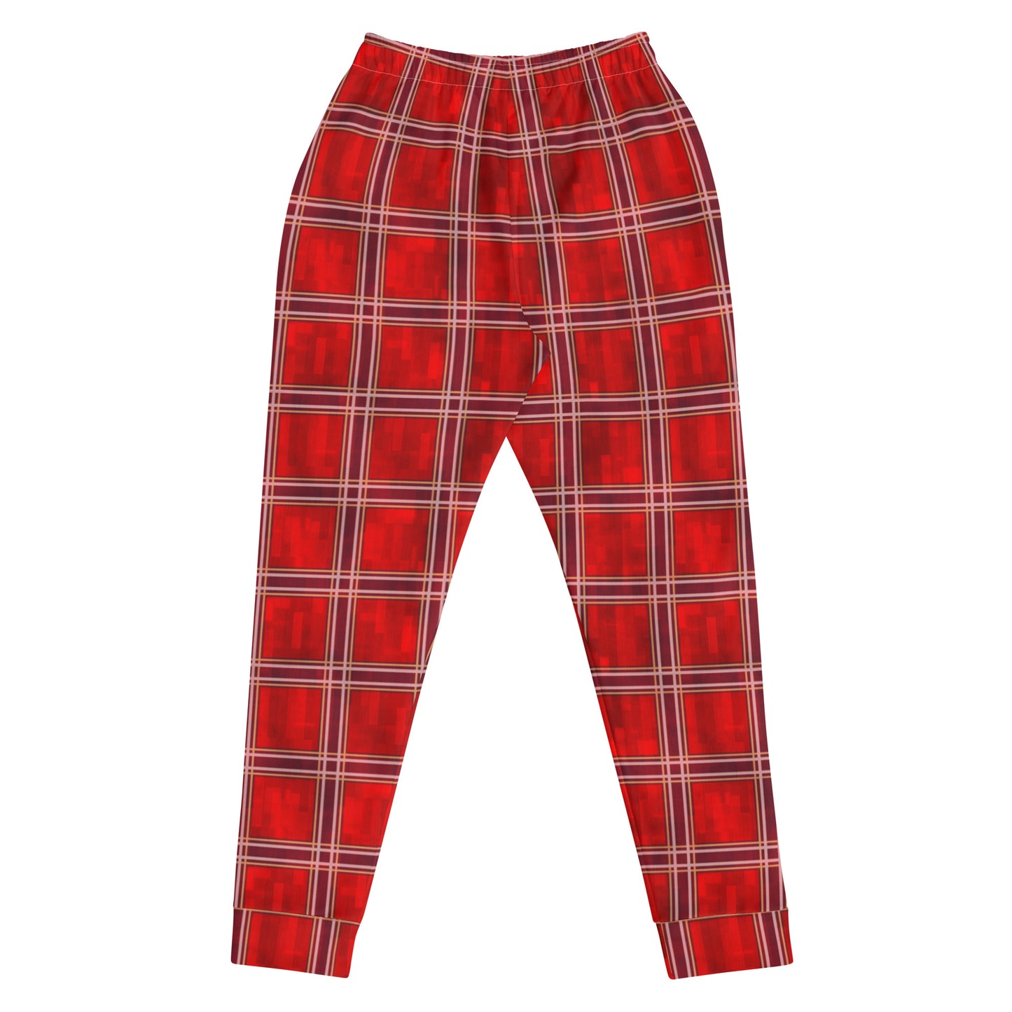 Women's Joggers Red Plaid