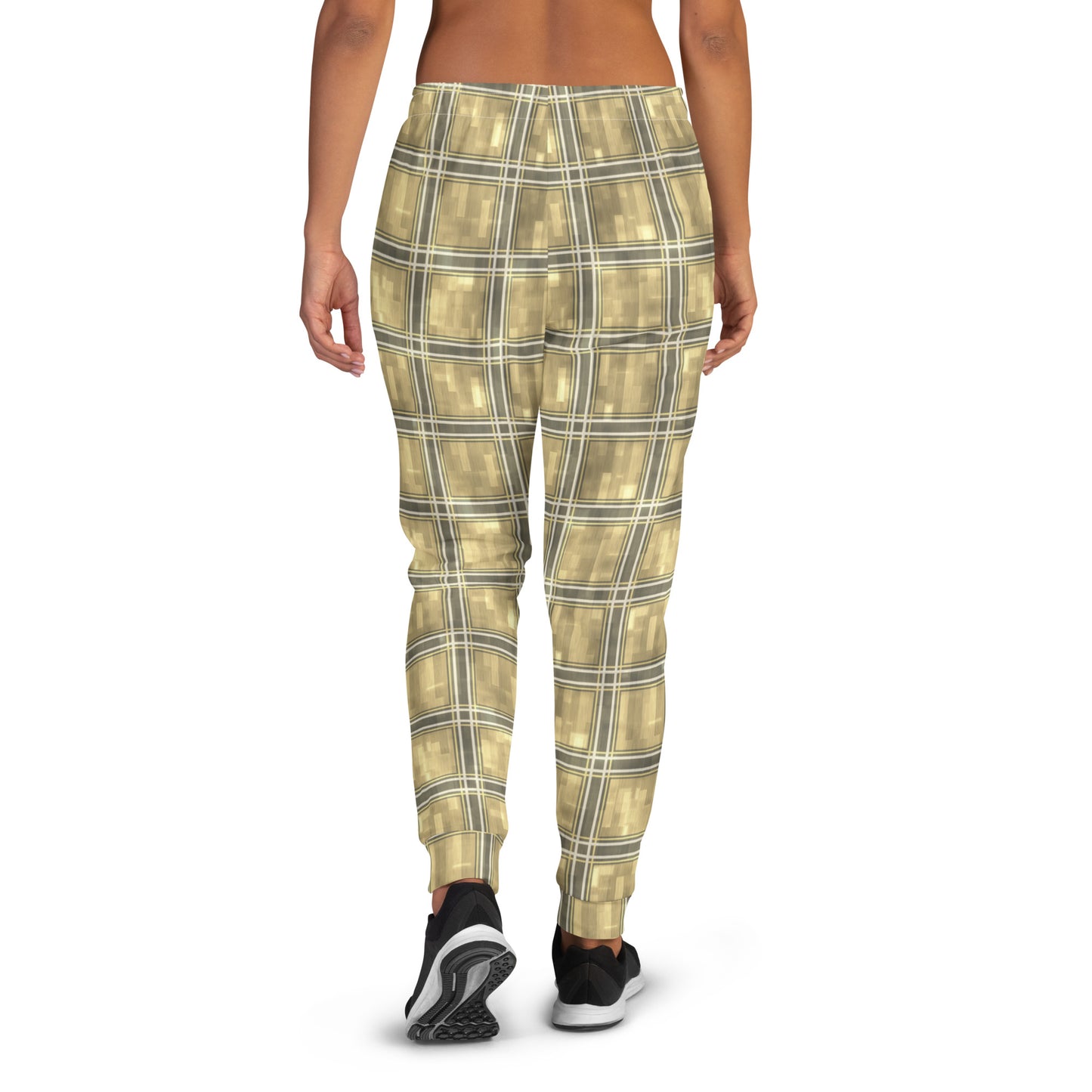 Women's Joggers Moonlit Yellow Plaid