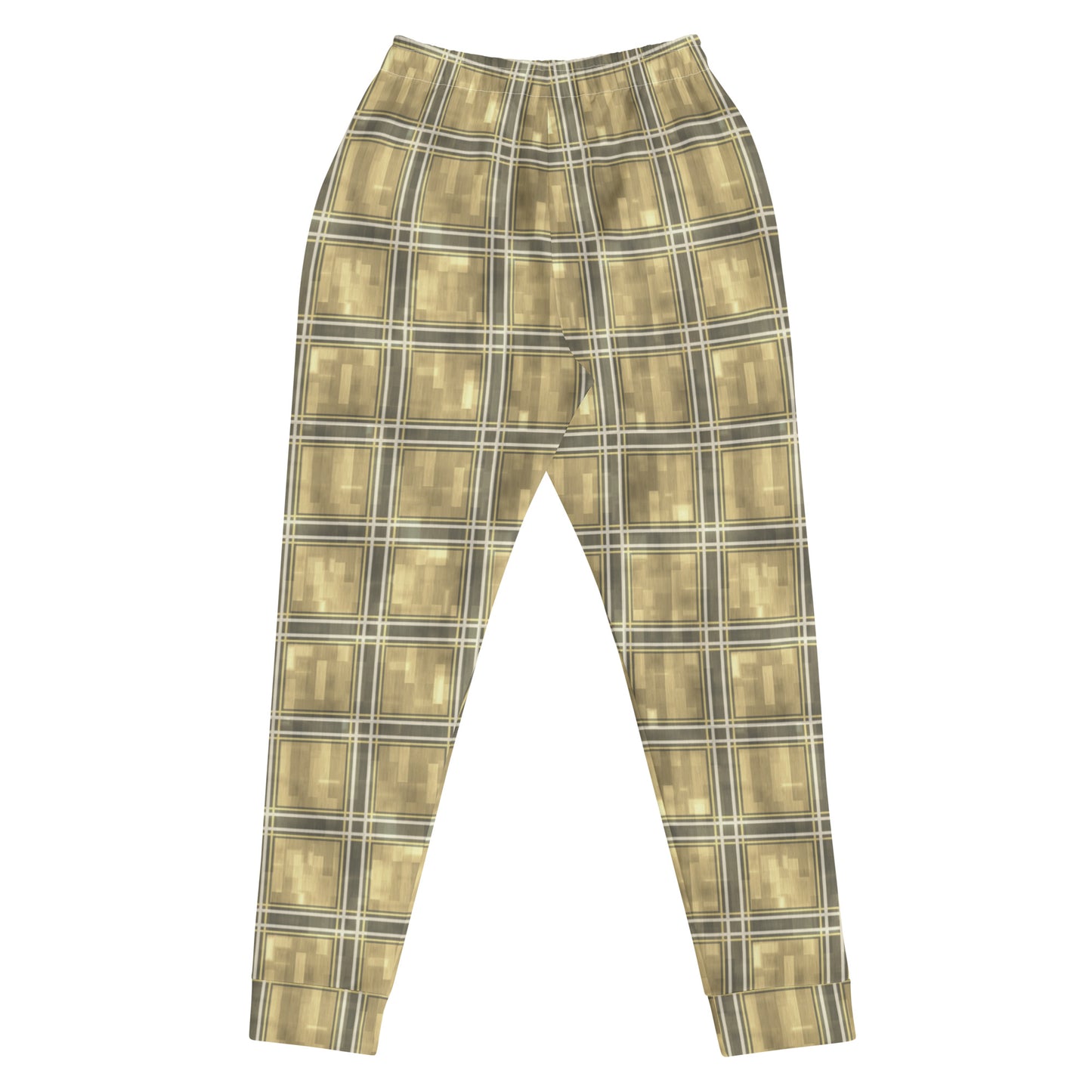 Women's Joggers Moonlit Yellow Plaid