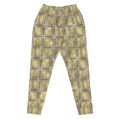 Women's Joggers Moonlit Yellow Plaid