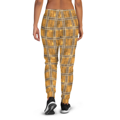 Women's Joggers Chardonnay Plaid