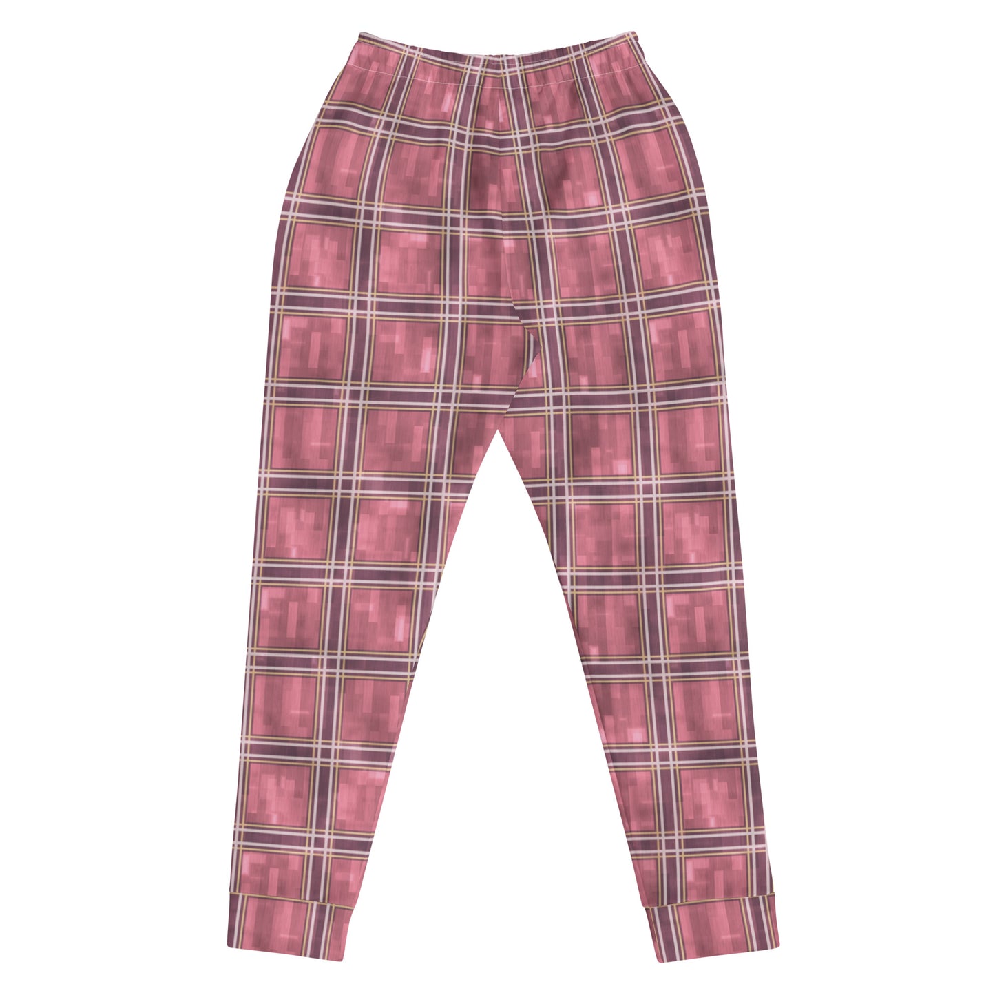 Women's Joggers Pink Sakura Plaid