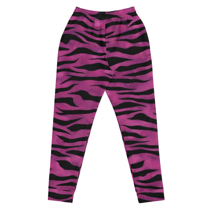 Women's Joggers Purple Animal Print