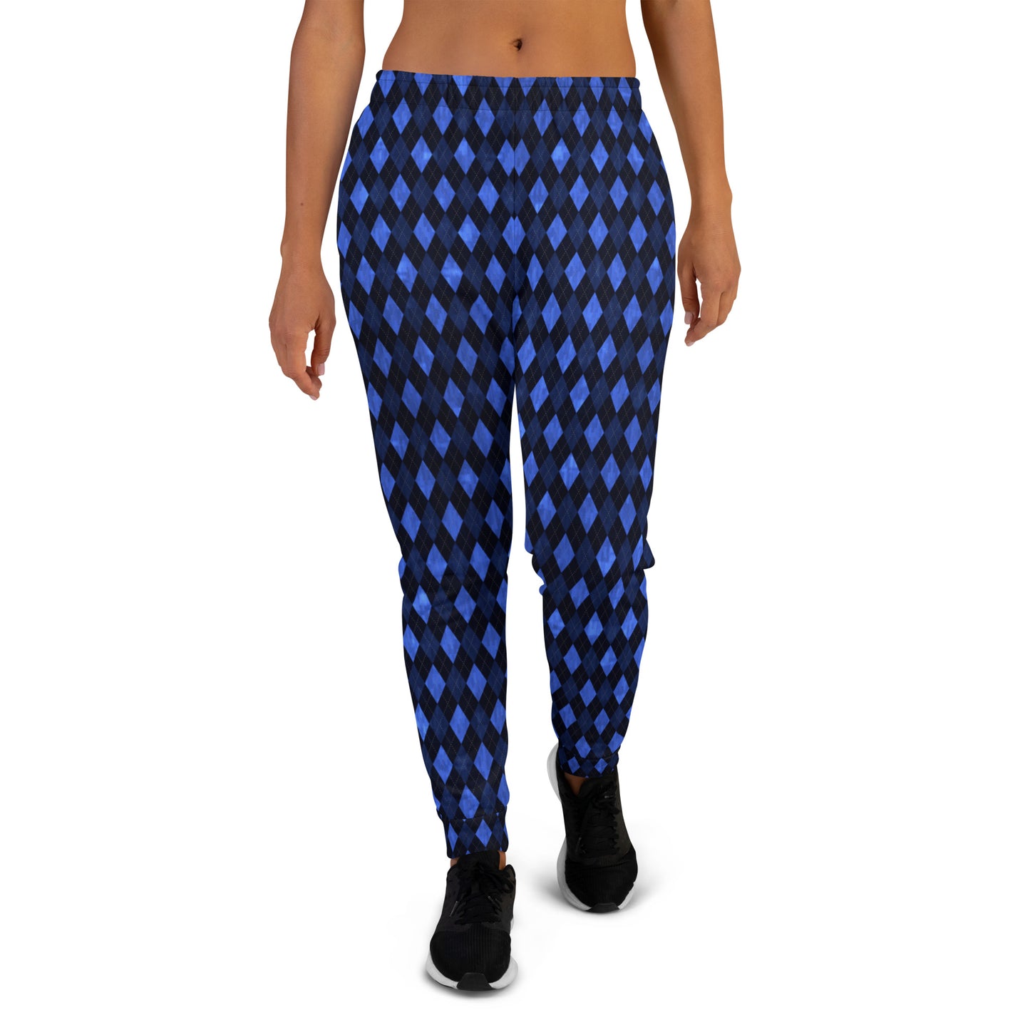 Women's Joggers Blue Argyle