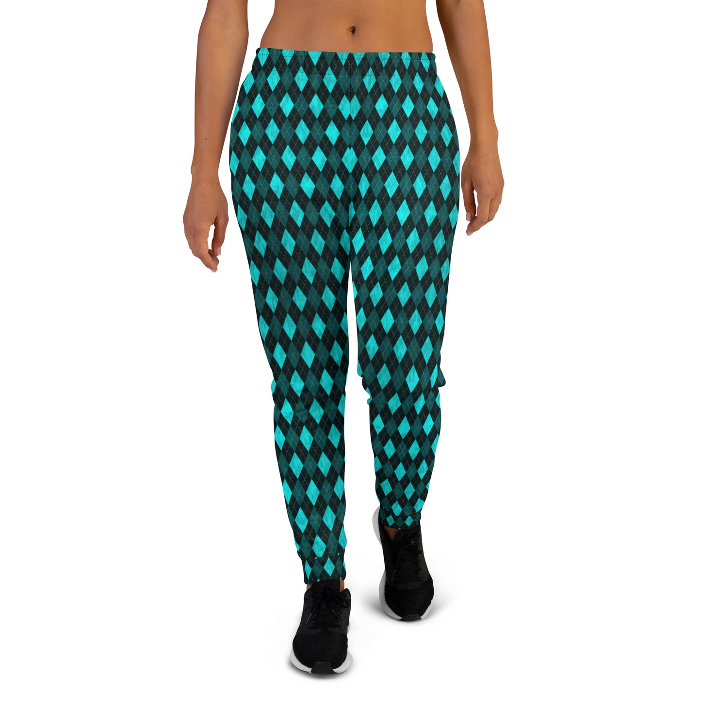 Women's Joggers Teal Argyle